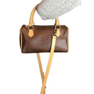 W ETRO MILANO Red Paisley Boston Speedy 20 Mini Bag w/ Crossbody Strap MINT